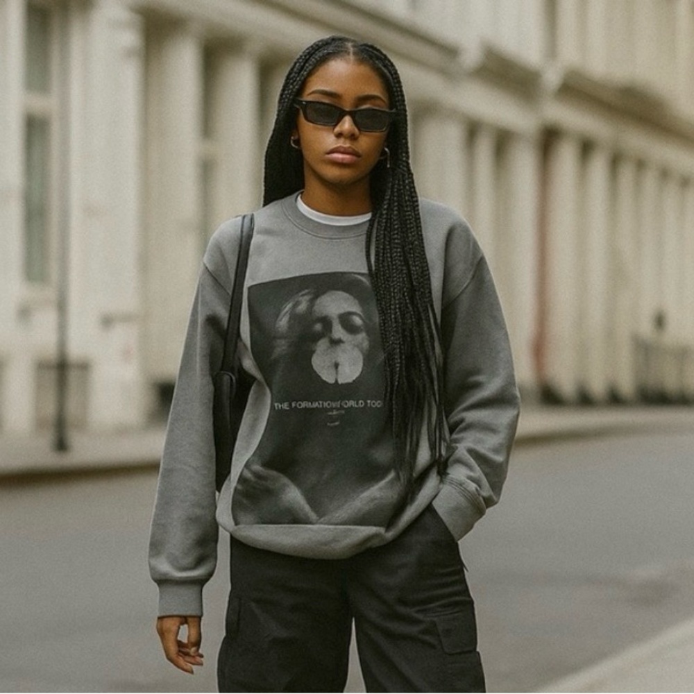 ♻️Beyoncé The Formation World Tour 2016 Concert Crewneck Sweatshirt Small